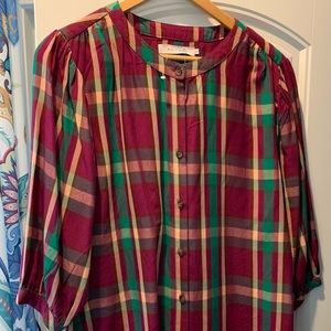 Billy  T  Plaid Large  Blouse